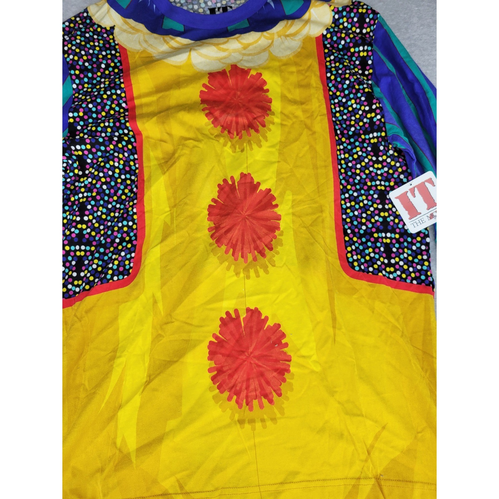 IT The Movie Clown Costume Long Sleeve Shirt L G Stephen King Horror
