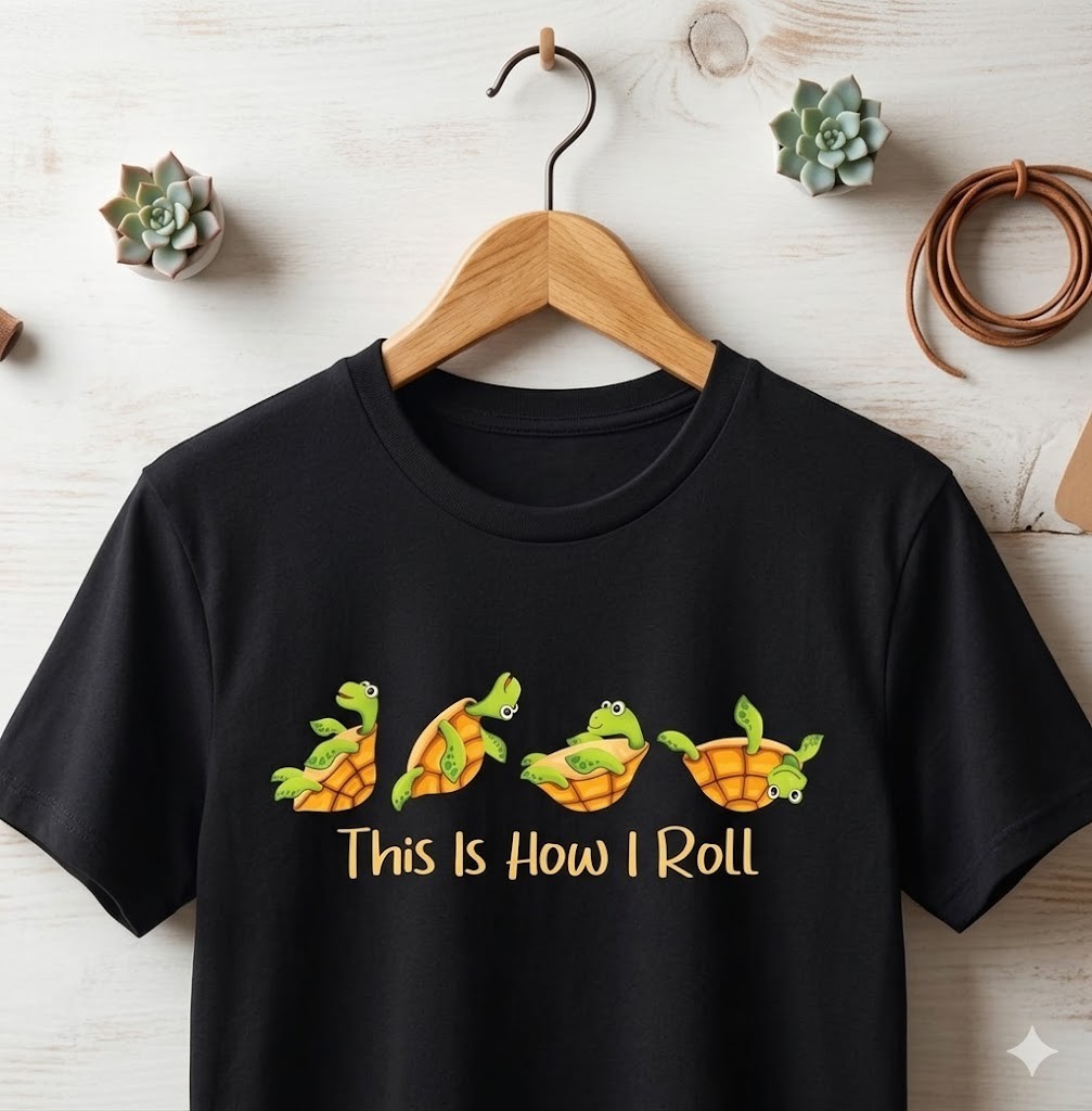 This is How I Roll – Turtle Beach Sea Animal Reptile Lover T-Shirt – H073