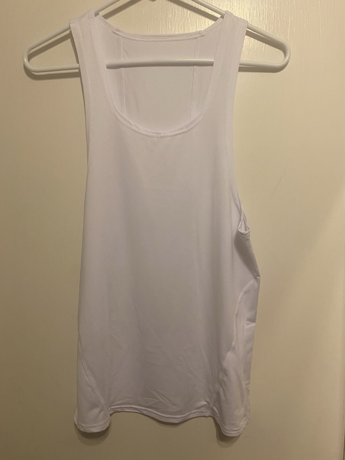 Super Body Men&rsquo;s Tank Top Muscle Tank Top NWOT White Silkie Stretch Blend Medium