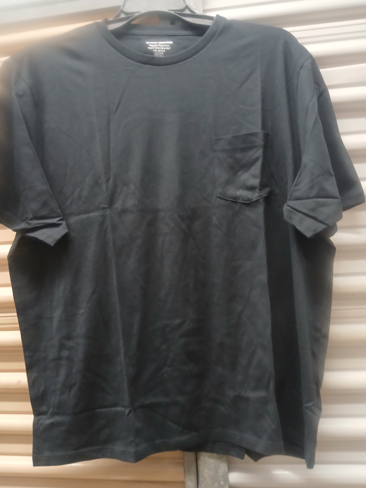 Pair Of Amazon Essentials Short Sleeve Pocket Tshirts NWT Men&rsquo;s Size XL Black