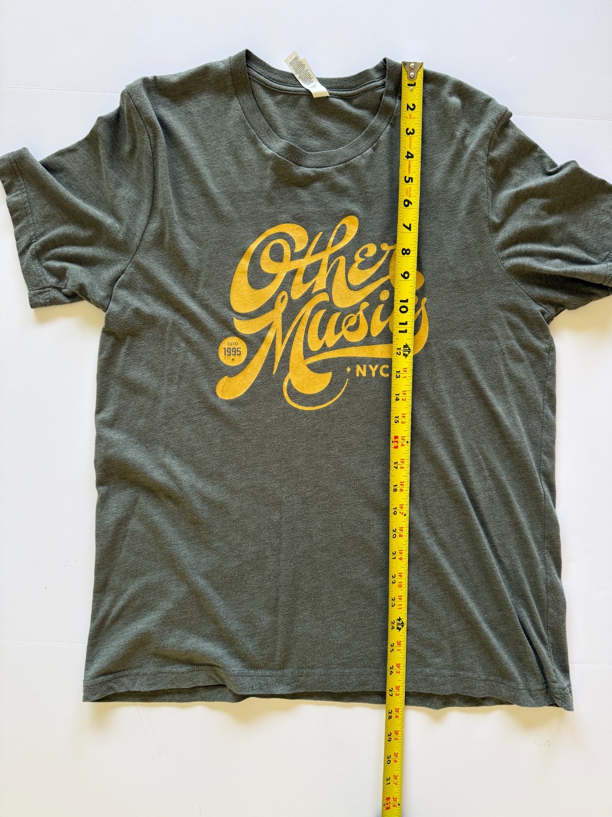 Vintage Other Music NYC T-Shirt Green Size L