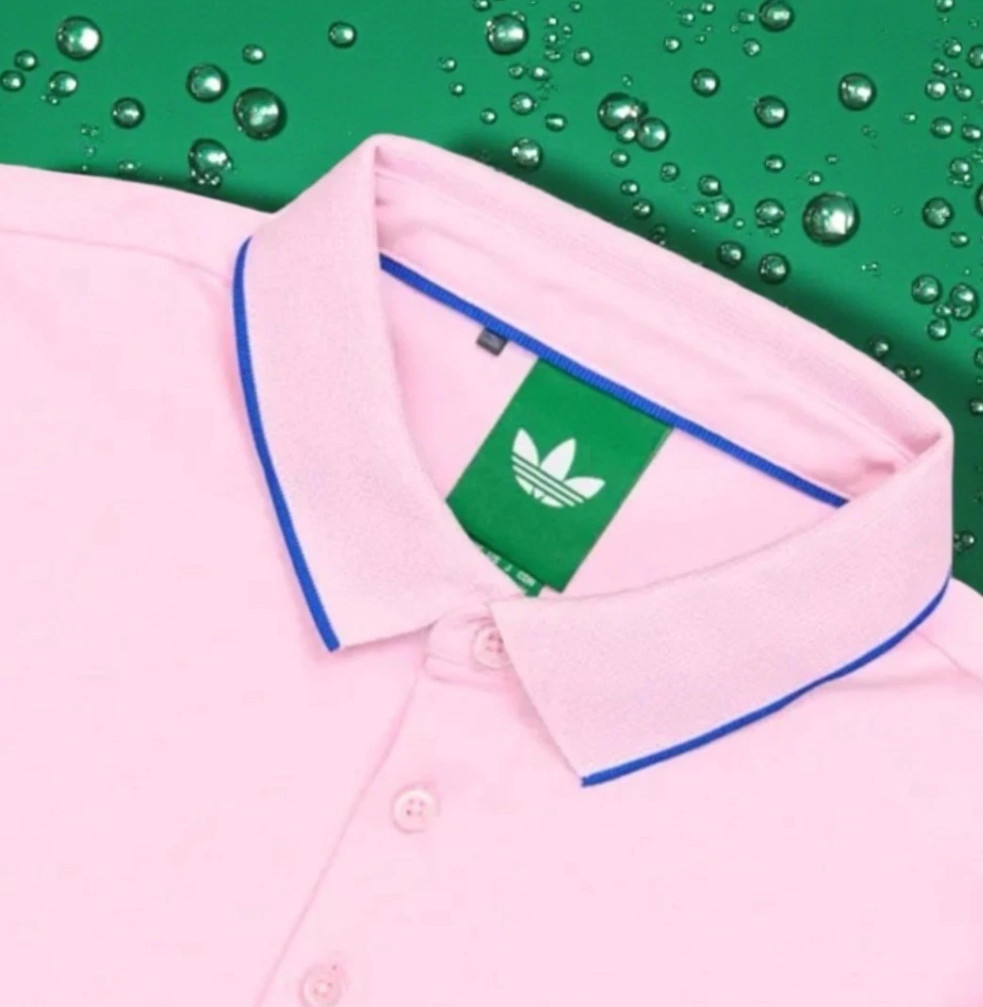 NEW MENS ADIDAS ORIGINALS TREFOIL POLO SHIRT ~SIZE XL #JW3964 LILAC PINK