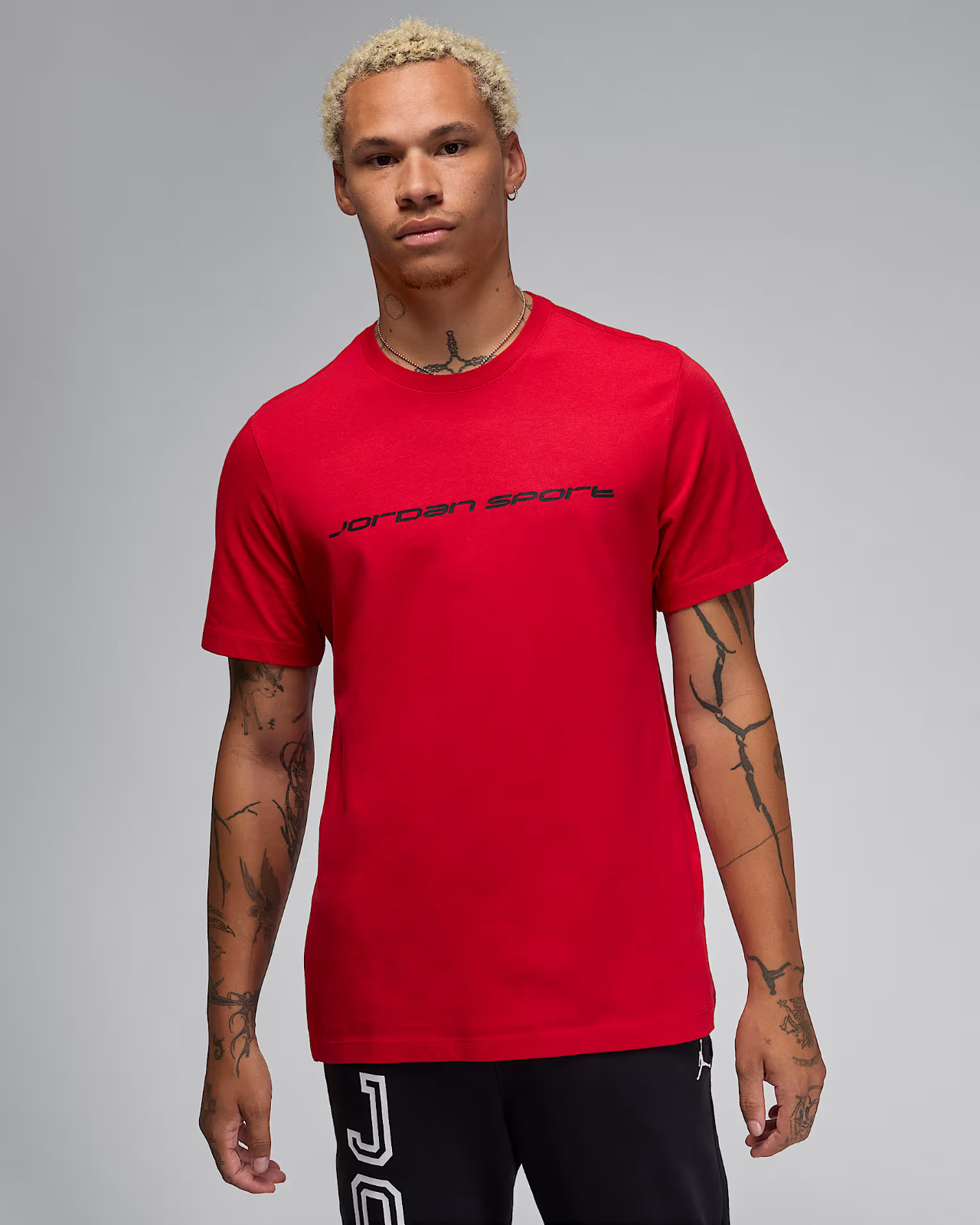 Nike Jordan Sports Men&rsquo;s Dri-FIT T-shirt FZ1931-687 Gym Red/Black US Size XS-3XL