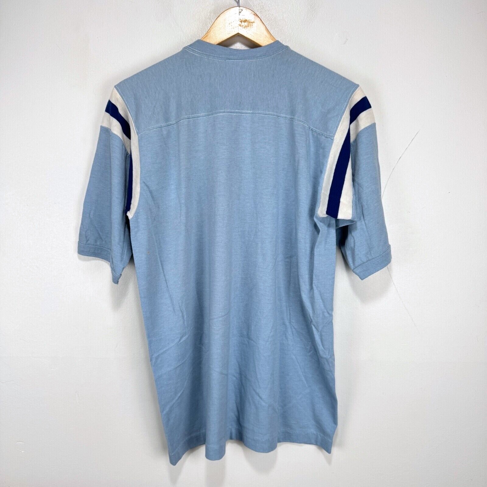 Vintage Gulf Coast Sportswear Single Stitch T-Shirt Men XL Blue Jersey USA Made
