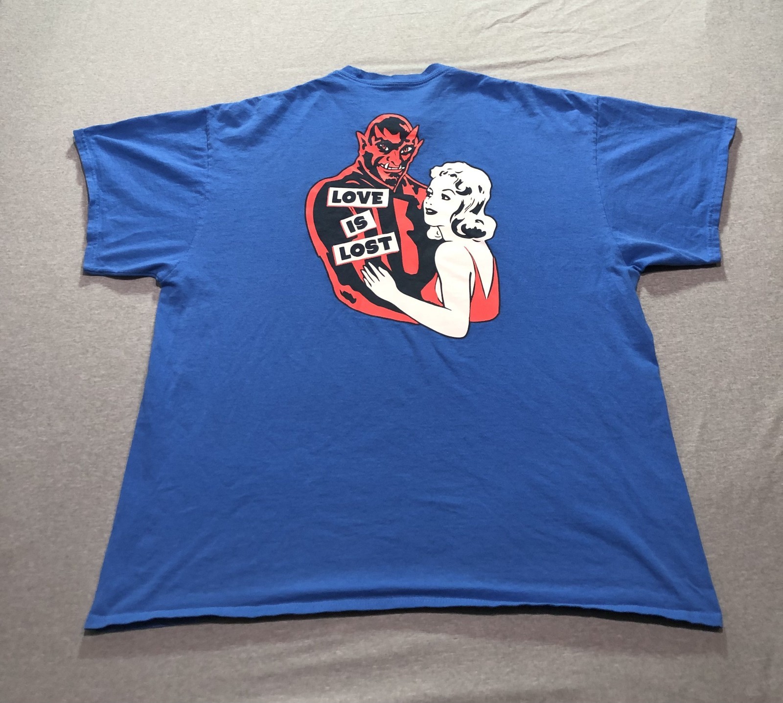 Empyre T Shirt Men&rsquo;s XXL Graphic Print Love Is Lost Dance With Devil Blue Tee