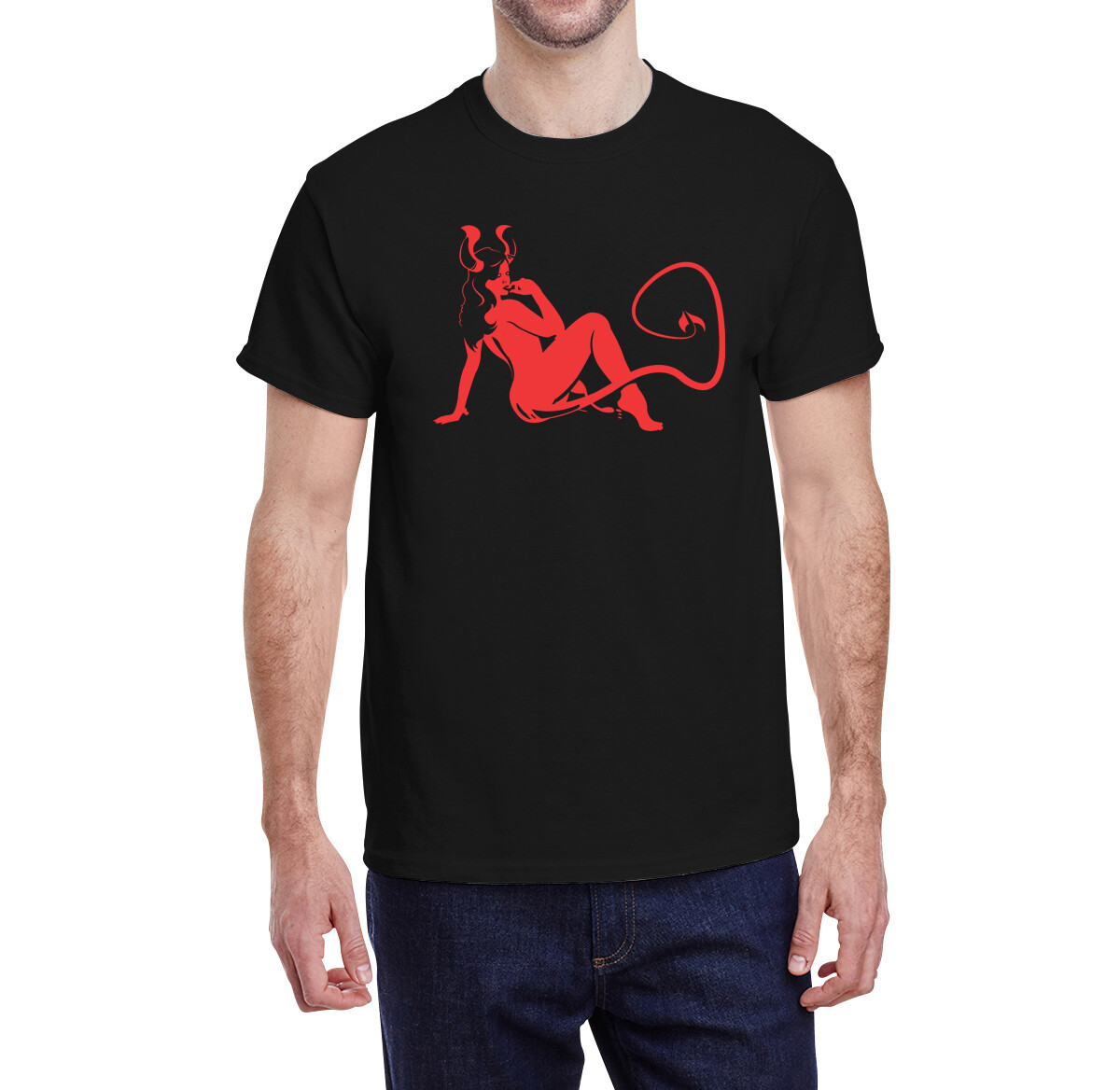 DEVIL GIRL Unisex T-Shirt Multi Colors S-XL FREE S&H! Kyle Millar art Pin-Up