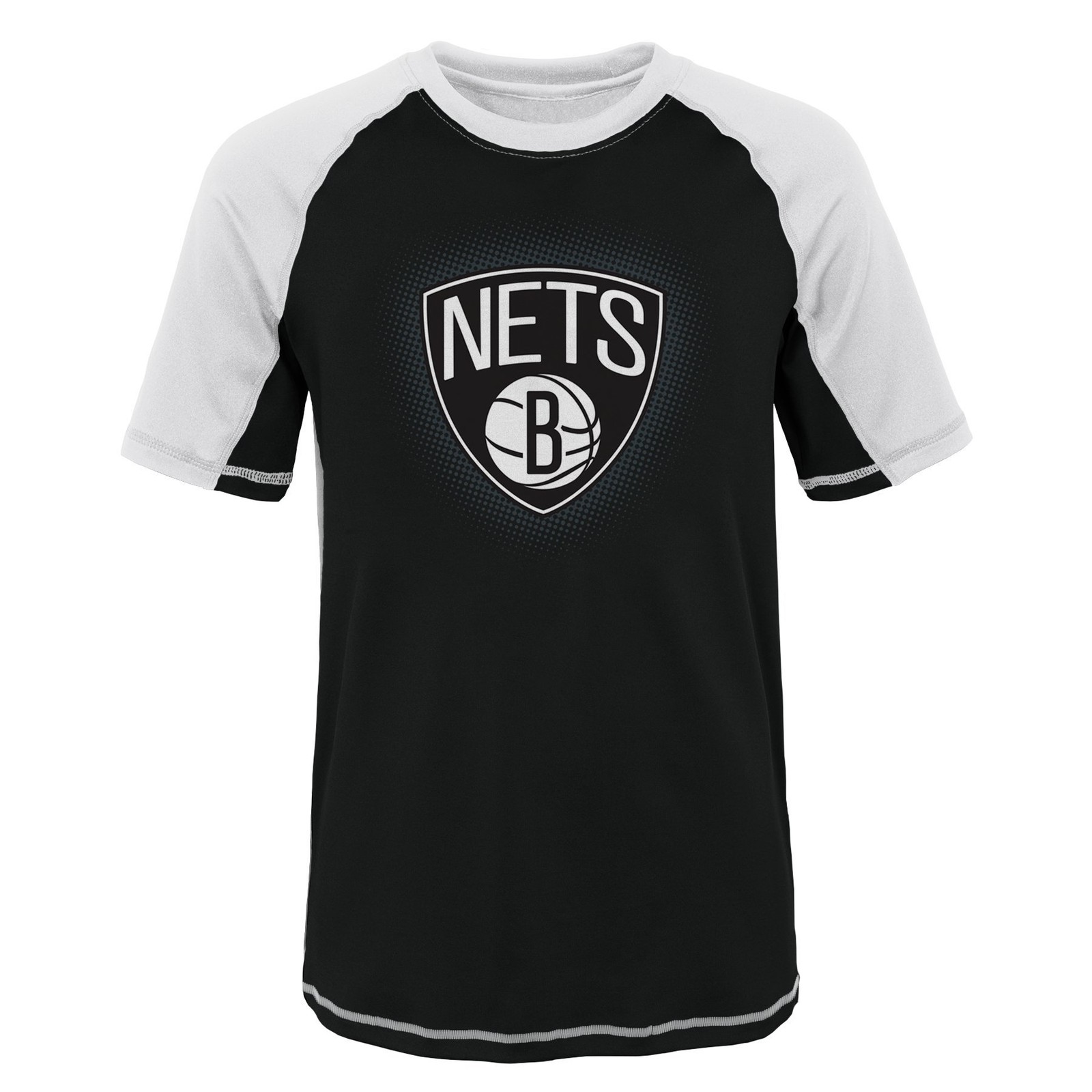 Outerstuff Nba Brooklyn Nets Youth Boys 8-20 Short Sleeve Rash Guard Small 8