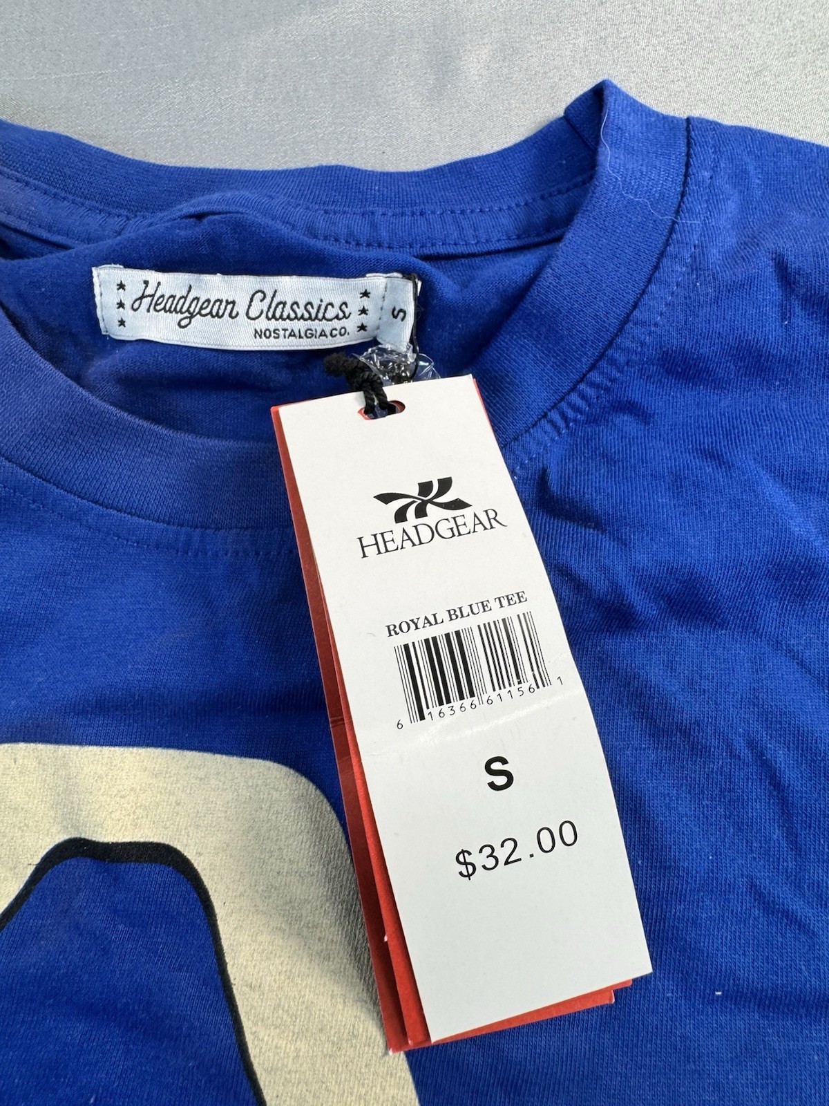 Headgear Classics Men’s AALIYAH T-Shirt Blue Size Small Graphic Print Tee NEW