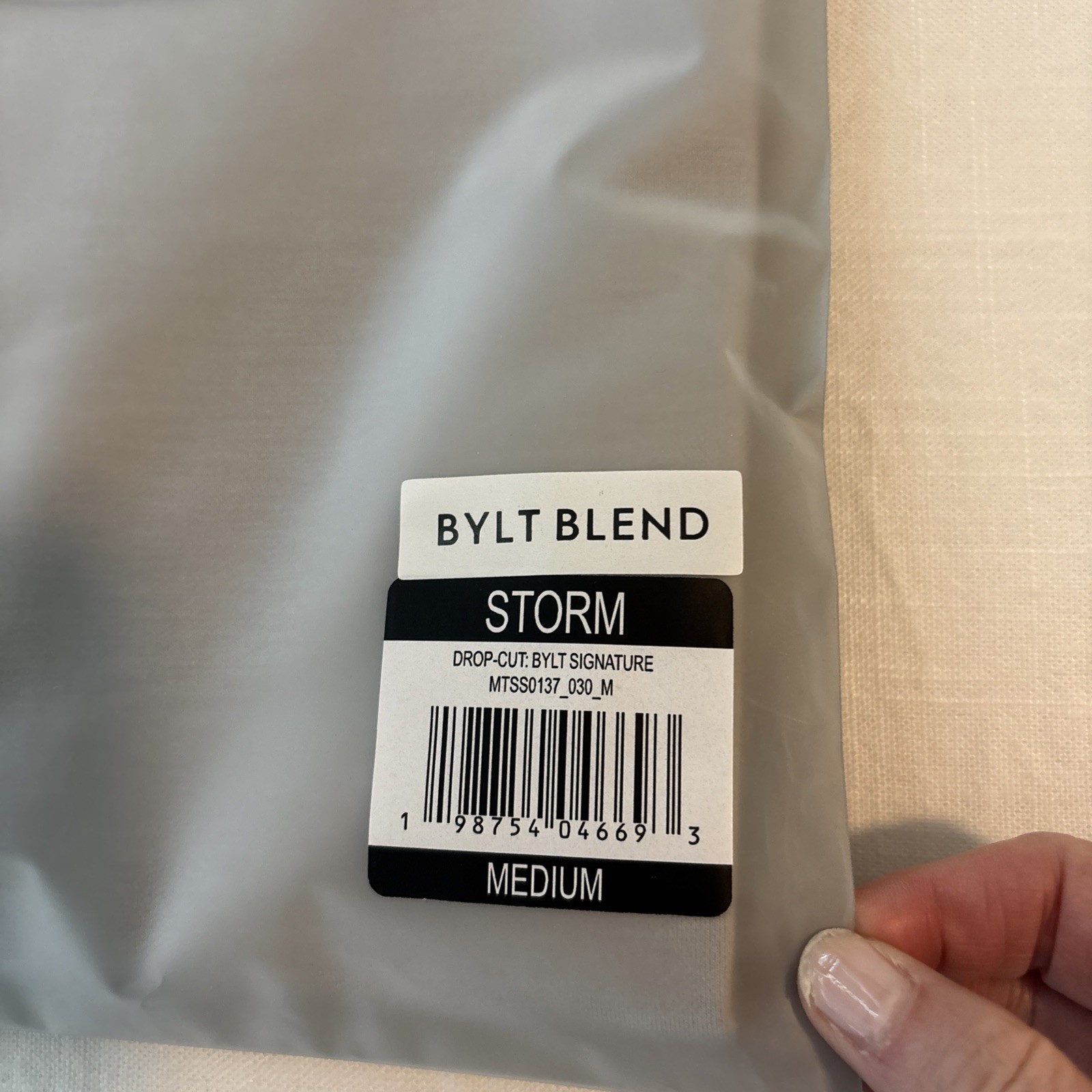 BYLT Signature Basics Men&rsquo;s S/S Blend, Size Medium, Drop Cut Shirt NWT