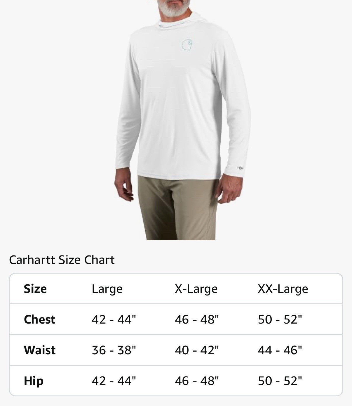 Carhartt Force Sun Defender Relaxed Fit Long Sleeve T-Shirt White XL
