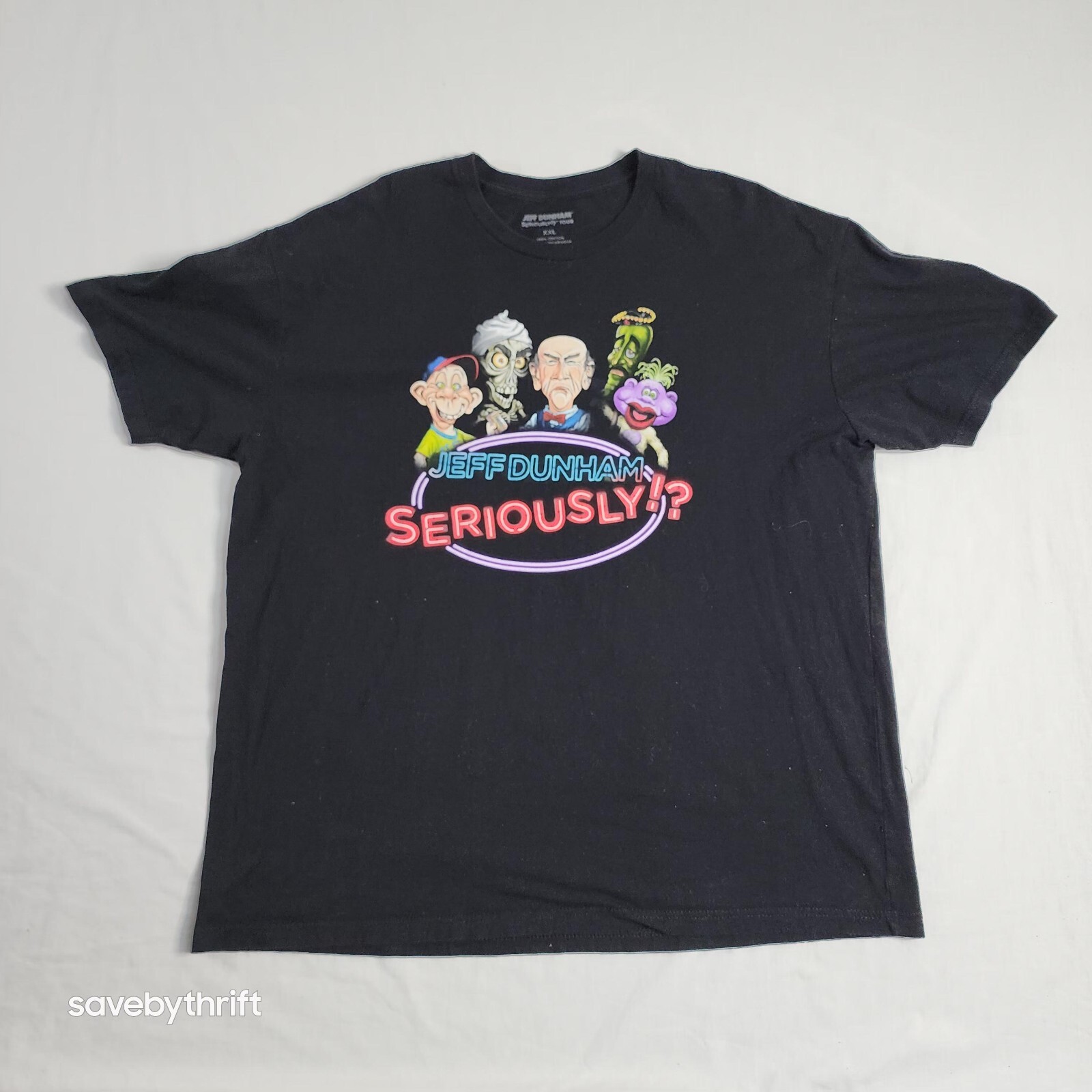 Jeff Dunham Passive Aggressive Tour Comedy Promo T shirt Size 2XL Funny EUC