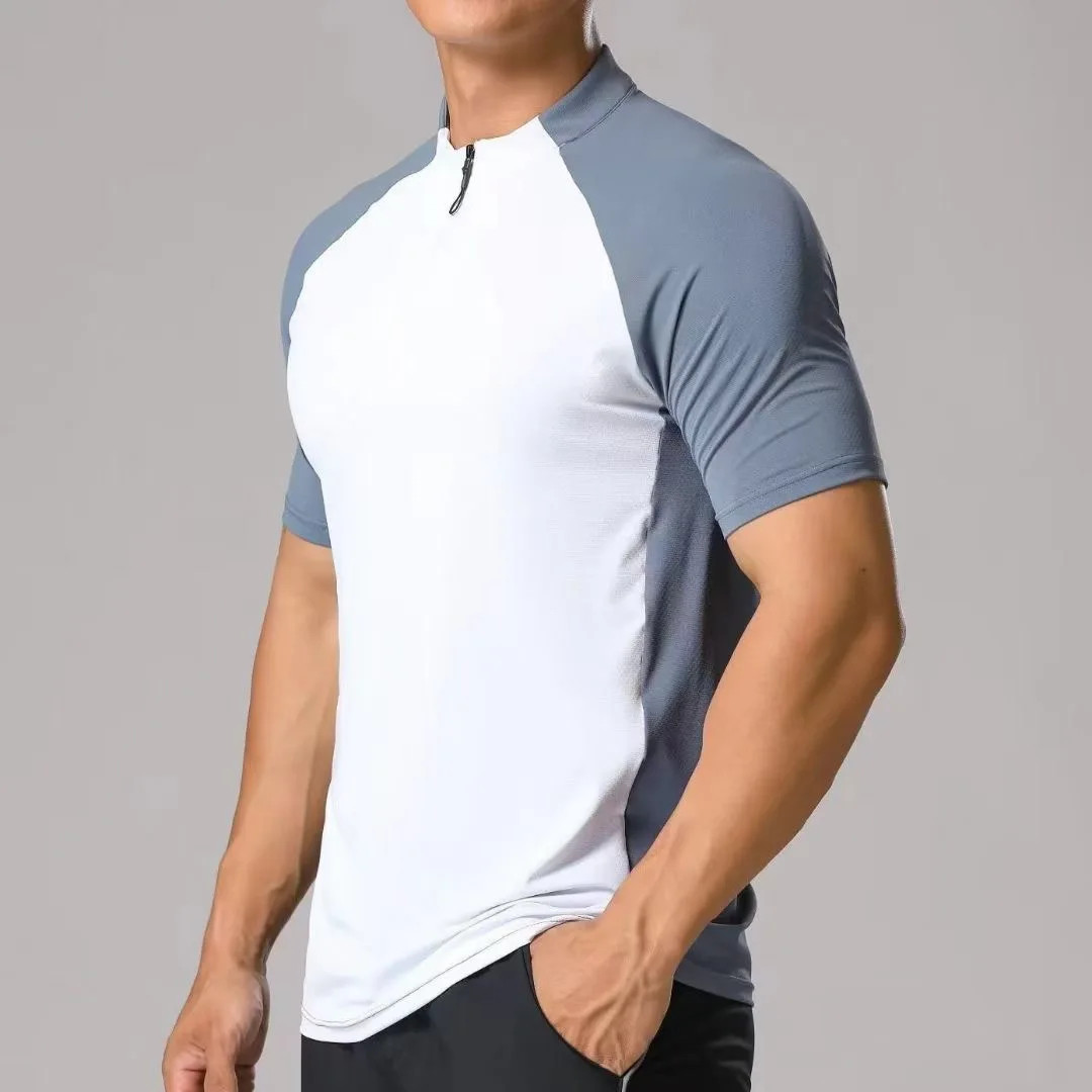 2024 Mens Fitness Yoga Training Tshirts Gym Workout Compression Sweatshirt for R