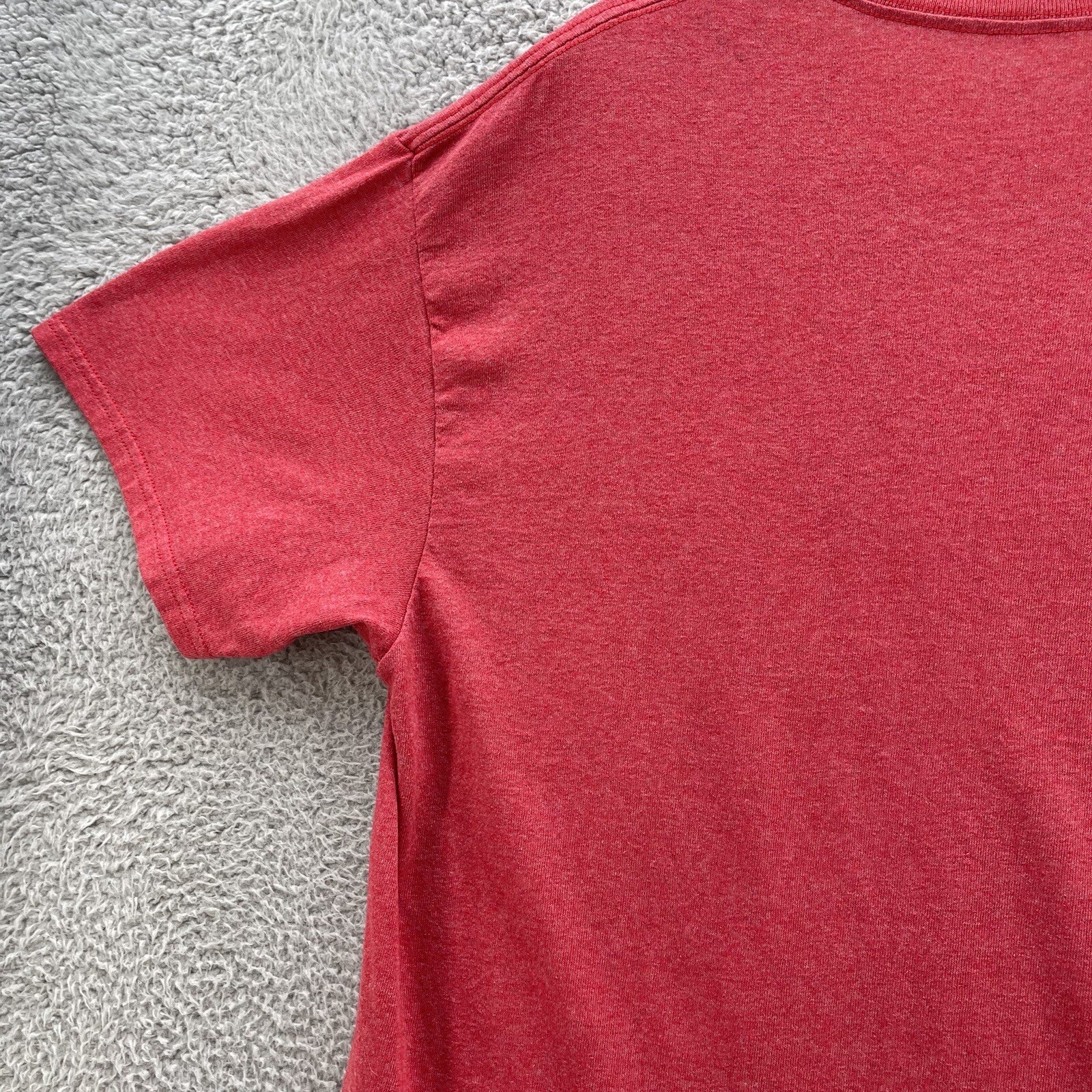 Boston Massachusetts Tee Men Large L Red Big Graphic Spell Out Casual Travel
