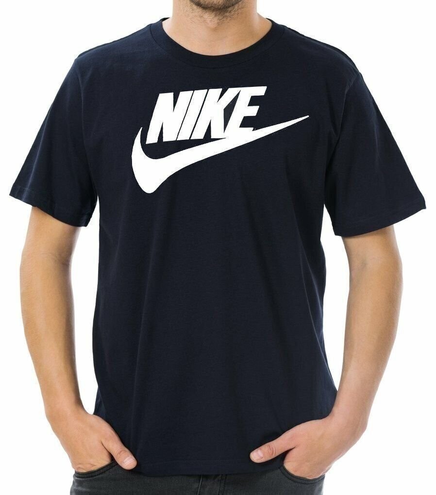 Nike Men&rsquo;s Athletic Wear Short Sleeve Logo Swoosh Printed Gym Active T-Shirt