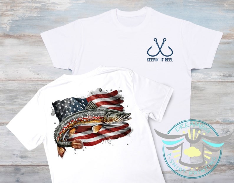 Muskie Fishing T-Shirt Keepin&rsquo; It Reel Muskellunge Graphic Tee Angler Fishing