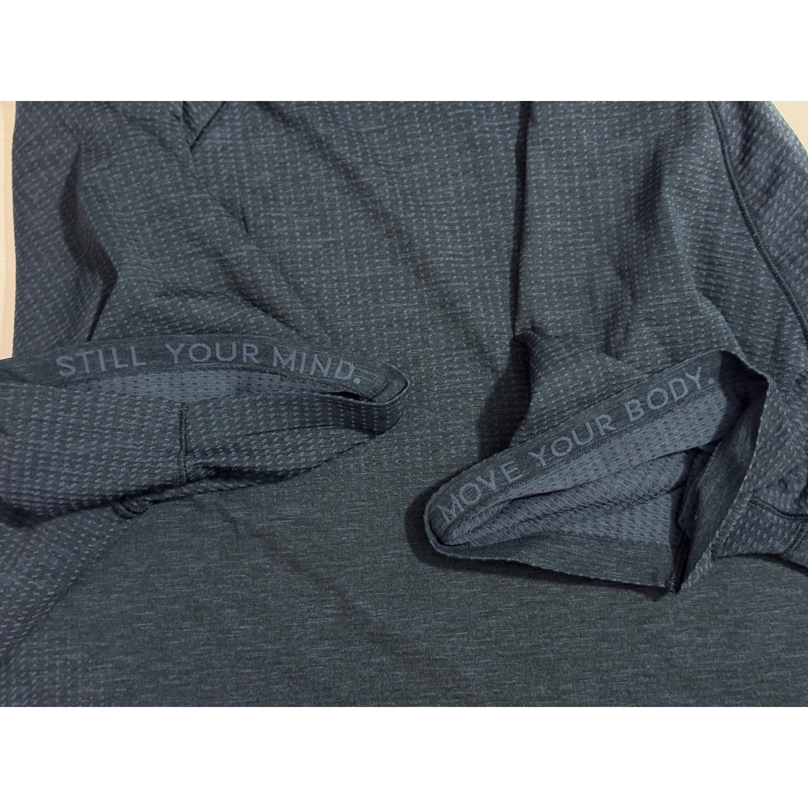 Lululemon Blue Workout Shirt Active Gear Mens XL 23×29