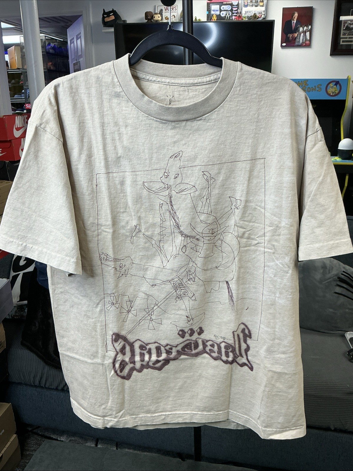 Travis Scott Cactus Jack Ralph Steadman Sketch Tee Size Large Complexcon
