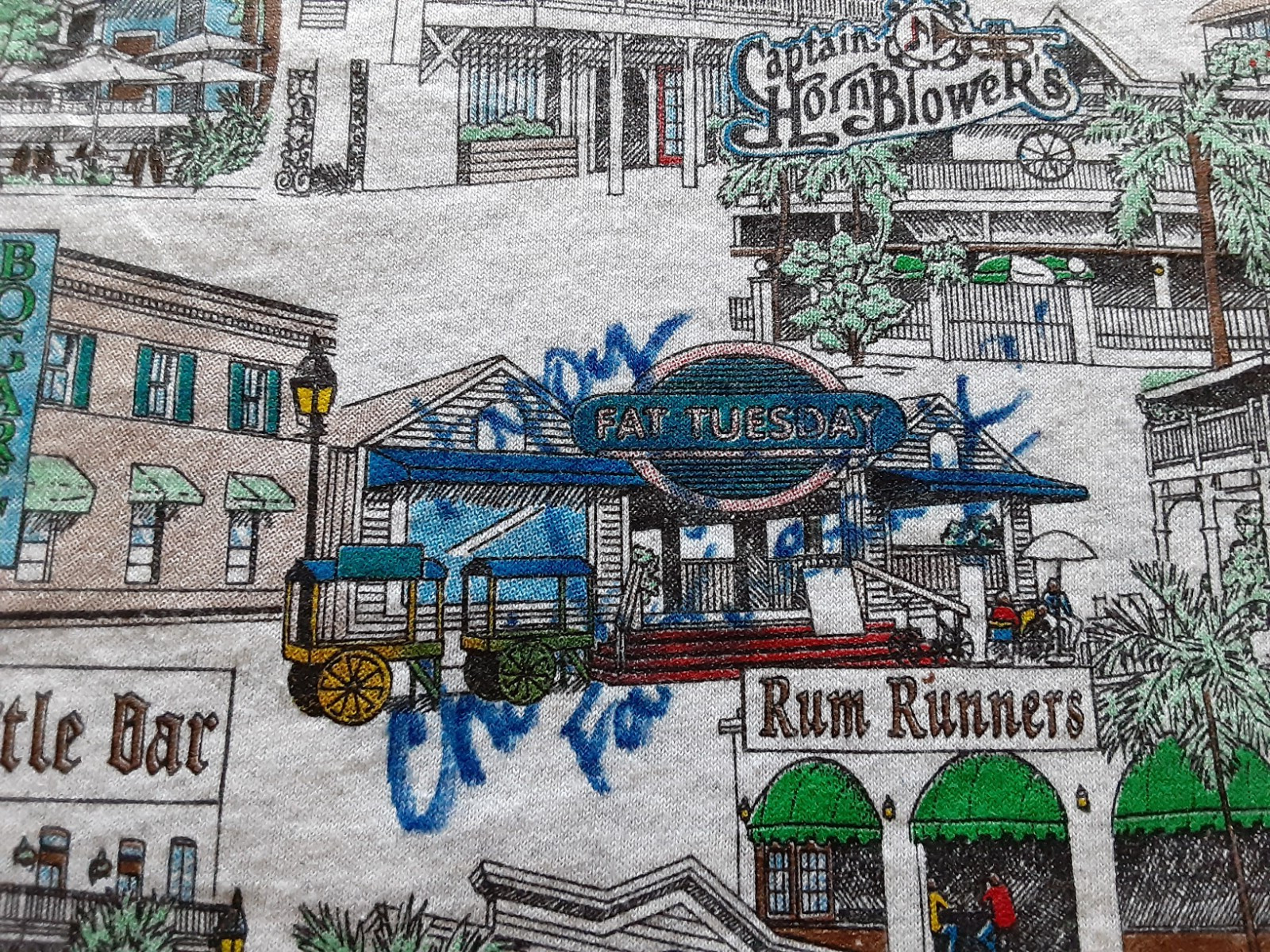Bars of Key West Florida T Shirt Adult L – Bartender Signed – Delta Pro Weights