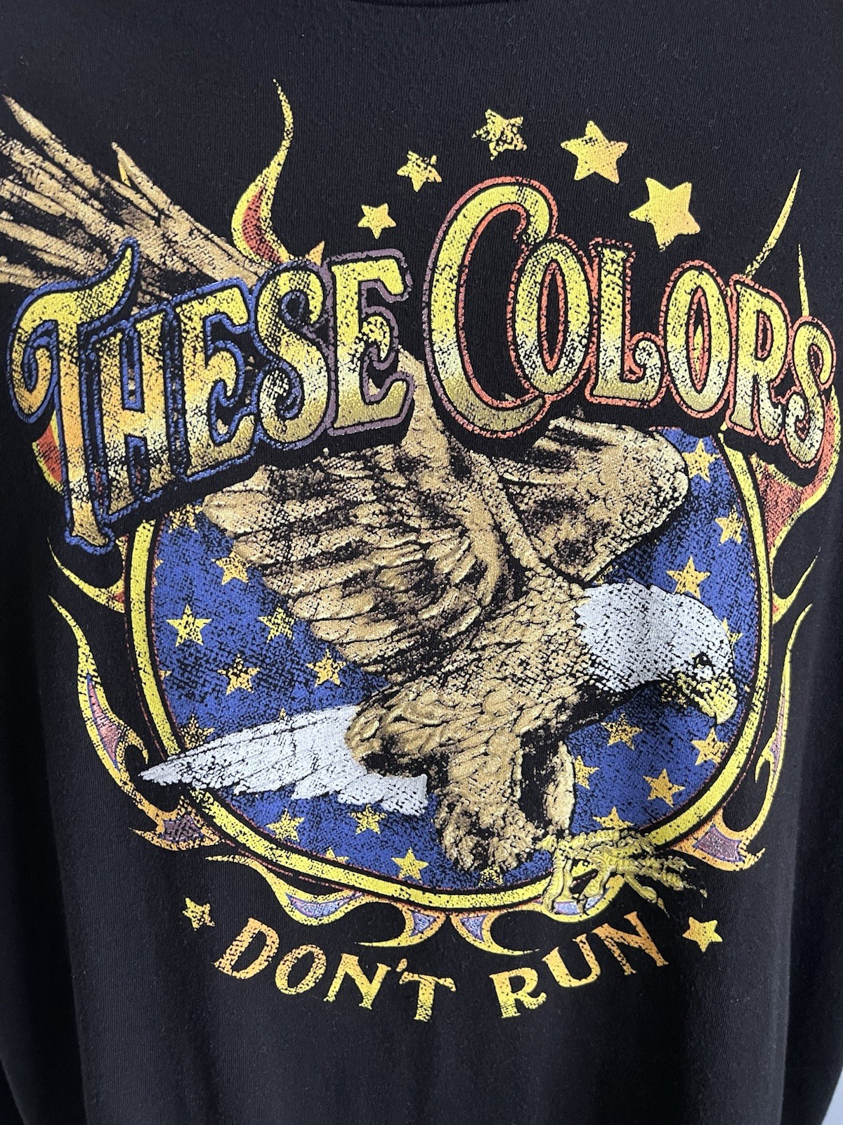 Way To Celebrate Patriotic Men&rsquo;s XL Black Graphic T-Shirt These Colors Don&rsquo;t Run