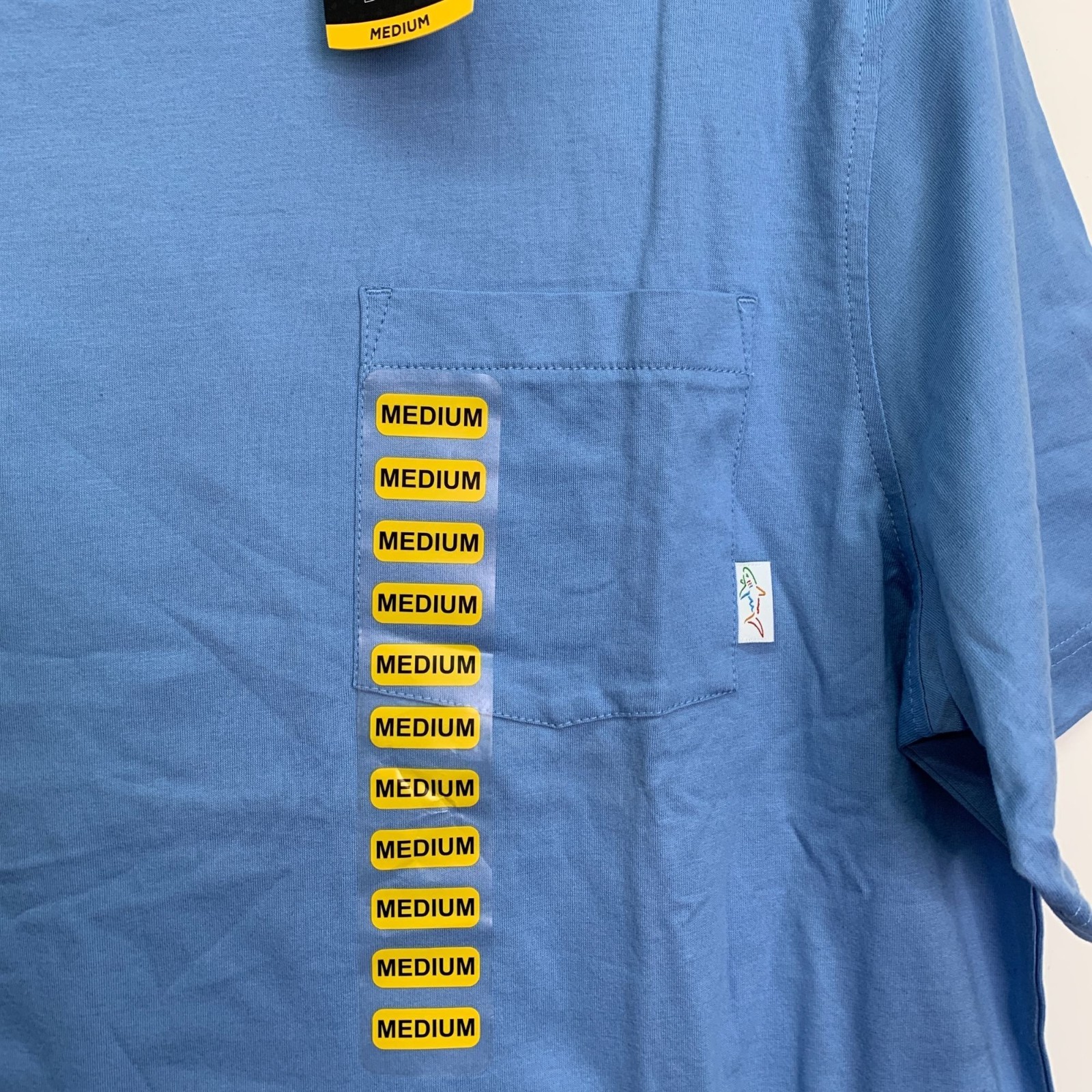 Greg Norman Men&rsquo;s M Shirt Short Sleeve Crew Neck Pocket Tee T-Shirt Blue M