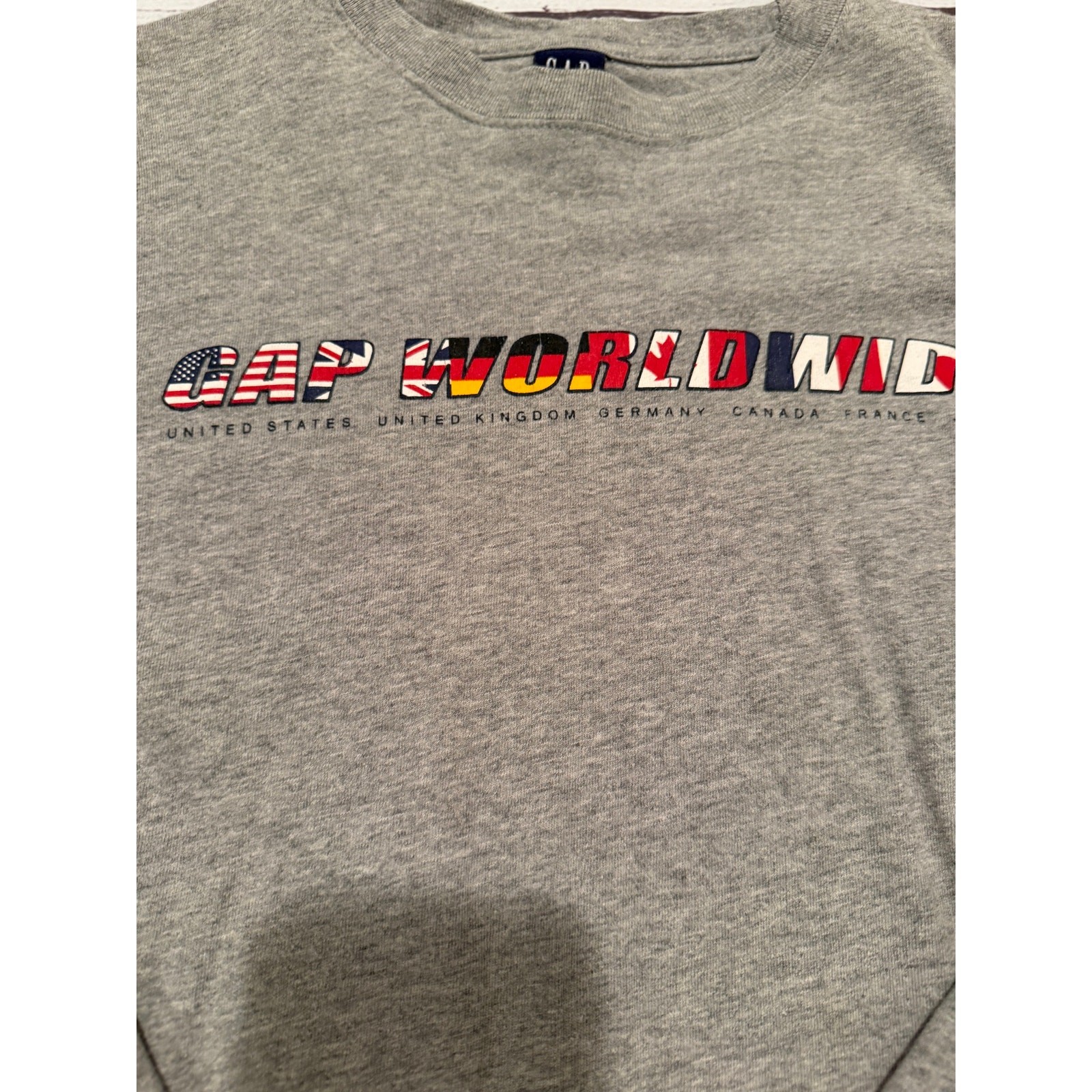 Vintage Gap Worldwide Long Sleeve Shirt Size S
