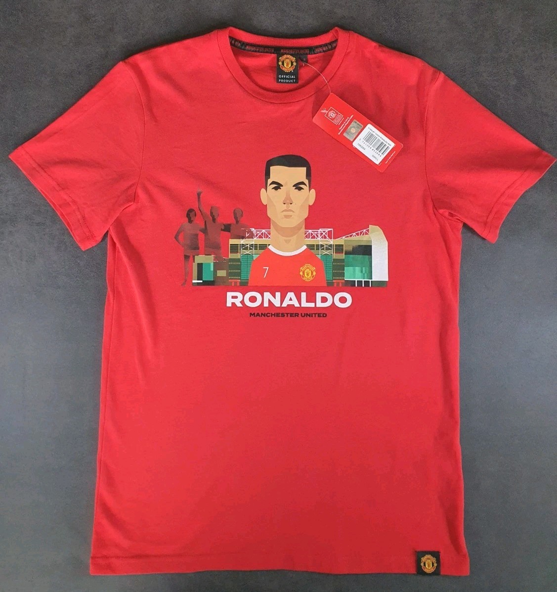Manchester United Stanley Chow Ronaldo T Shirt Mens Size Small Casual New/Other