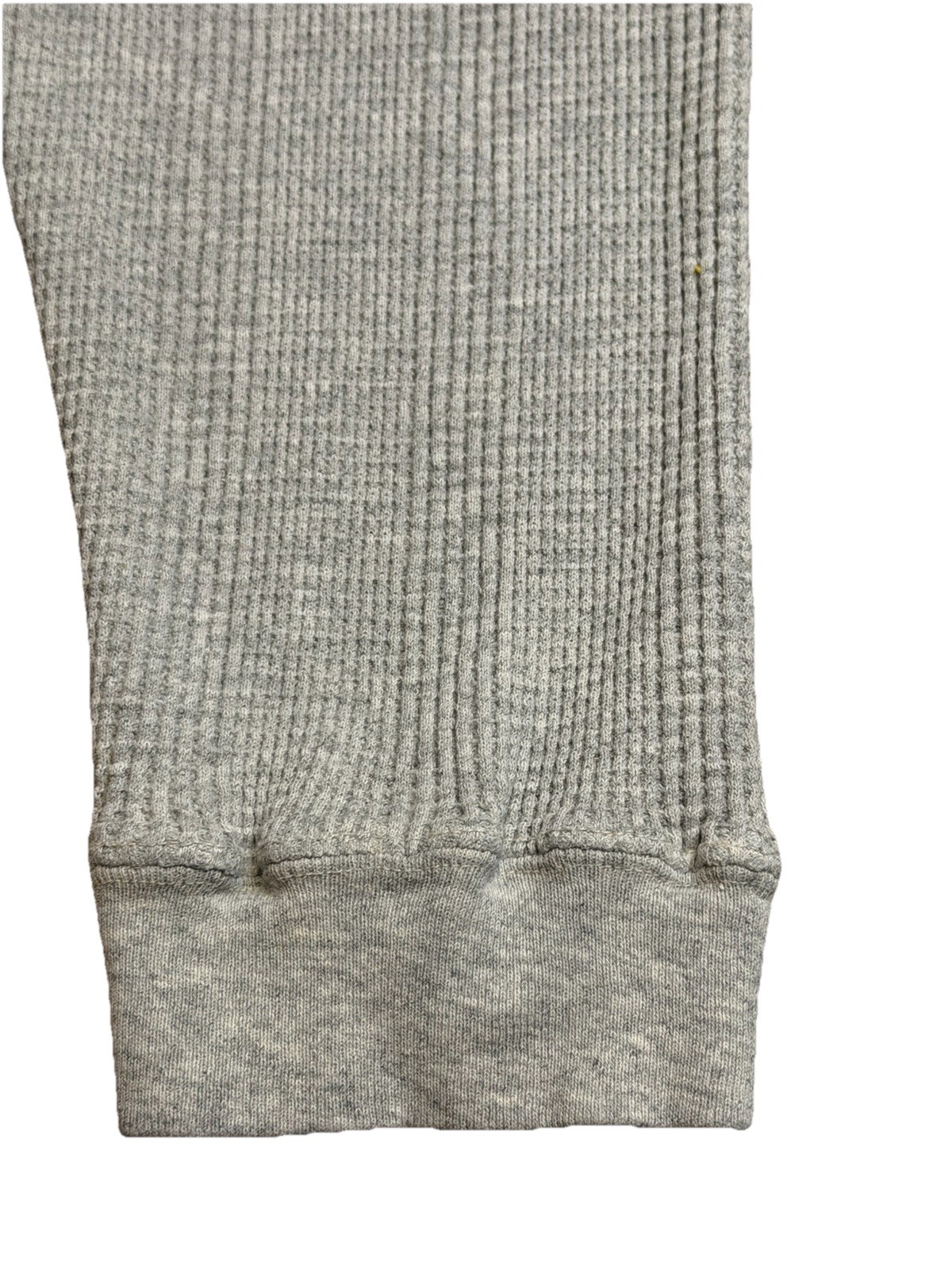 Vintage Carhartt L Gray Waffle Thermal Henley Shirt 28×22&Prime; Made in USA
