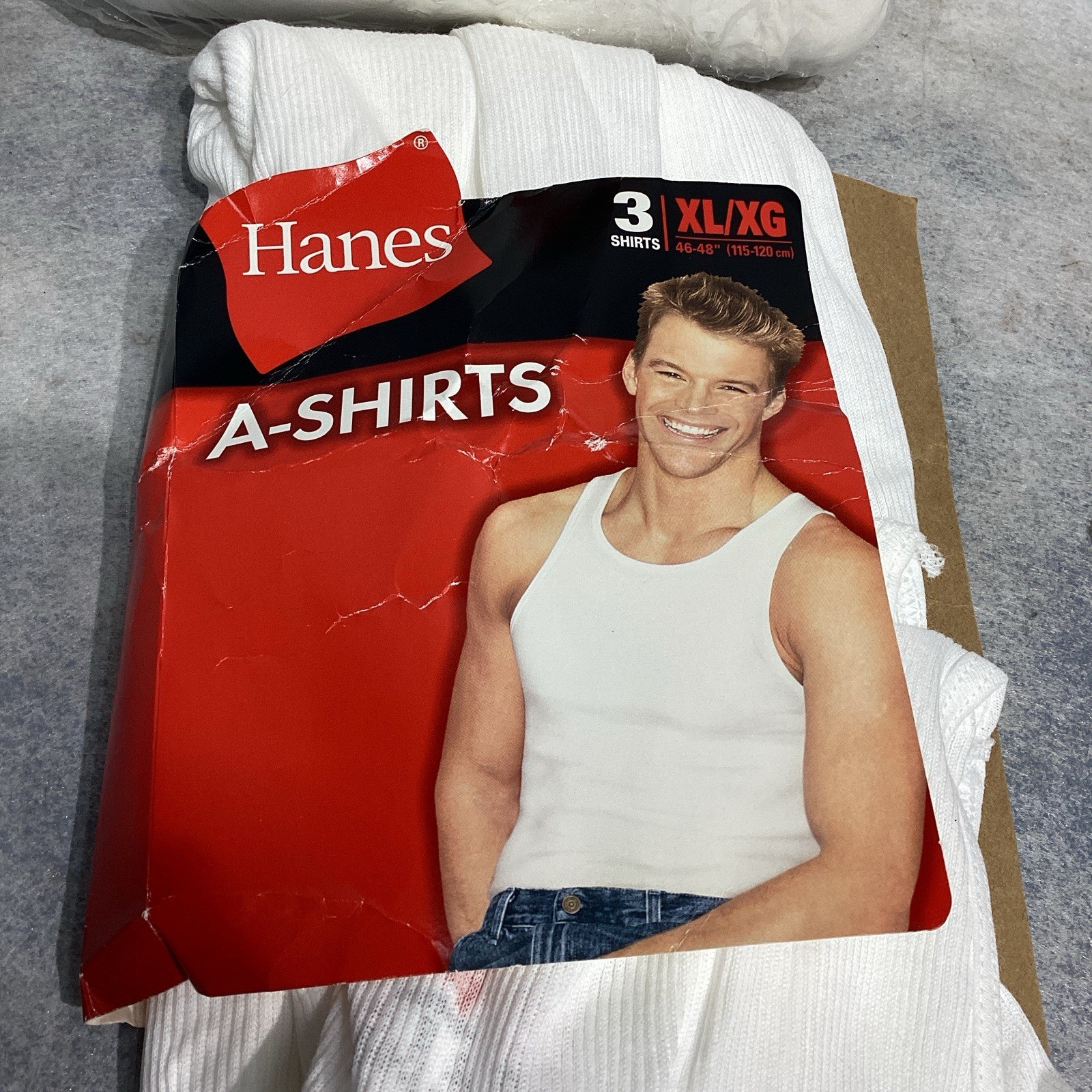 Men&rsquo;s Hanes ComfortSoft Tag-Free T-Shirts 6-Pack White XL & BONUS 2 Tank A-Shirt