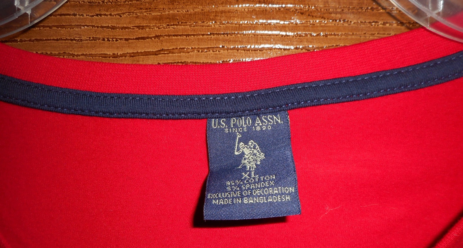 US Polo Assn Stretch Men&rsquo;s Short Sleeve Dual Blend Red T-Shirt XL 9882 – EUC!