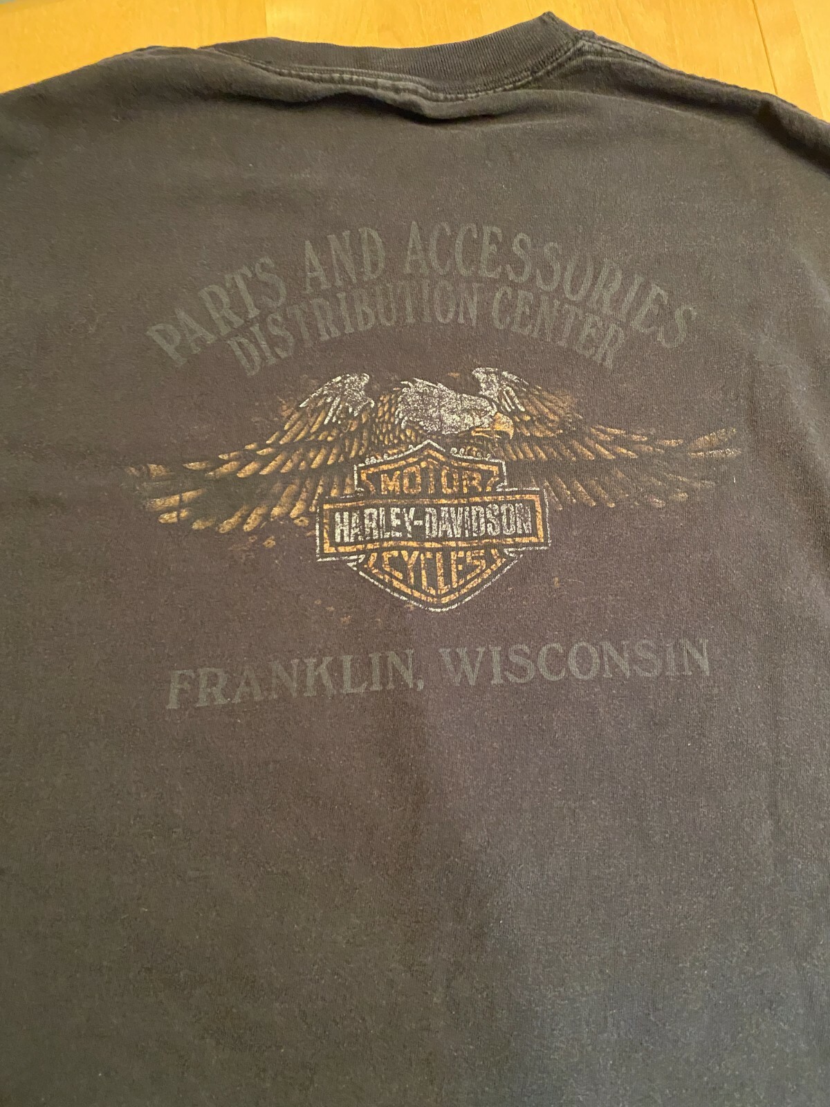 Harley Davidson MOTORCYCLES MEN’S BLACK T GARAGE SHIRT FRANKLIN WI XL