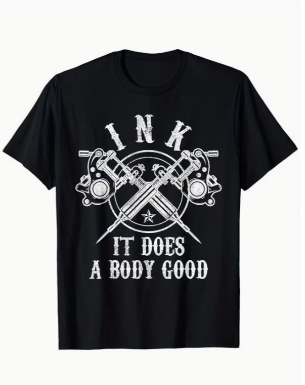 Tattoo plus size T-shirt 4XL (mislabeled 6xl) 100% cotton NEW
