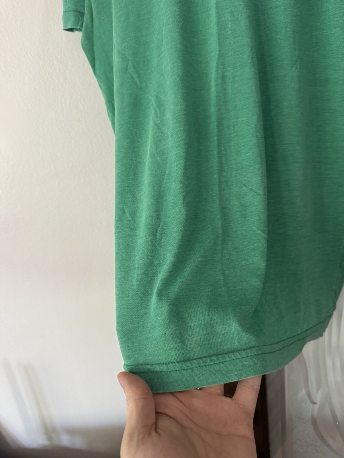 vtg y2k AMERICAN APPAREL The 50/50 shirt cotton poly blend blank t-shirt LARGE