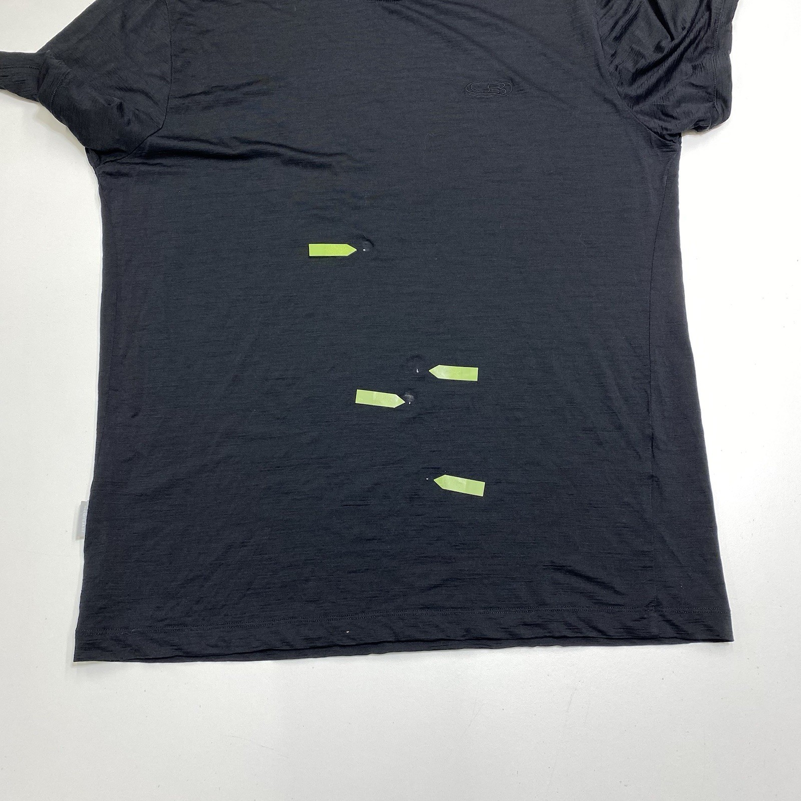 Icebreaker Mens XL Black Pure Merino Superfine Ultralite Wool T-Shirt Outdoor