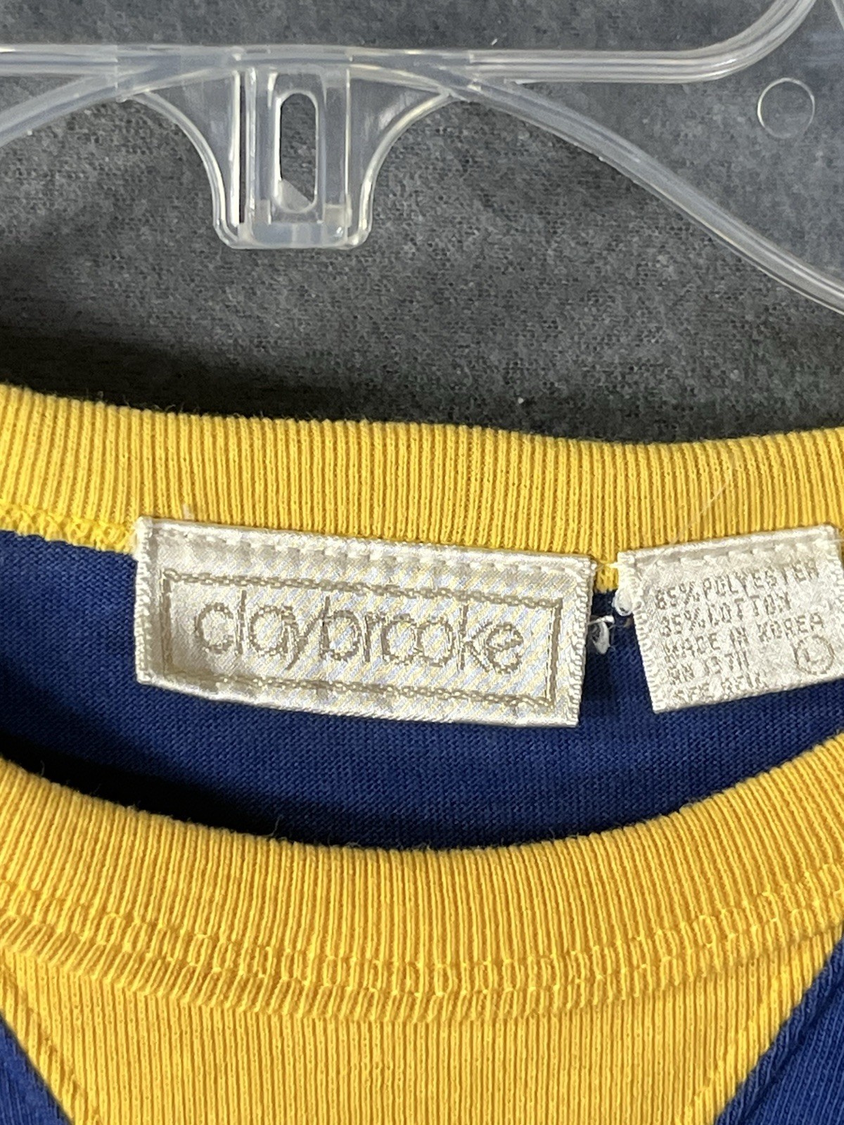 VTG Claybrooke Raglan Shirt Sportswear Gym 70s 80s Korea Colorblock See Photos