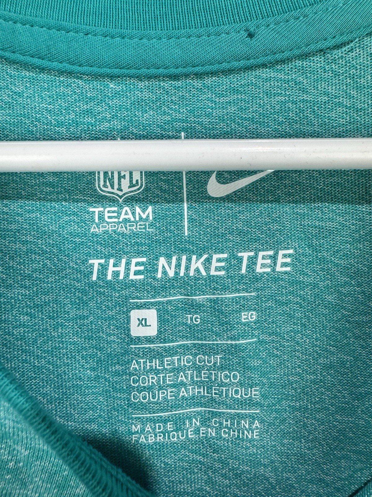Nike NFL On Field Miami Dolphins Men&rsquo;s Dri-Fit Shirt Aqua & Orange Size XL NWT
