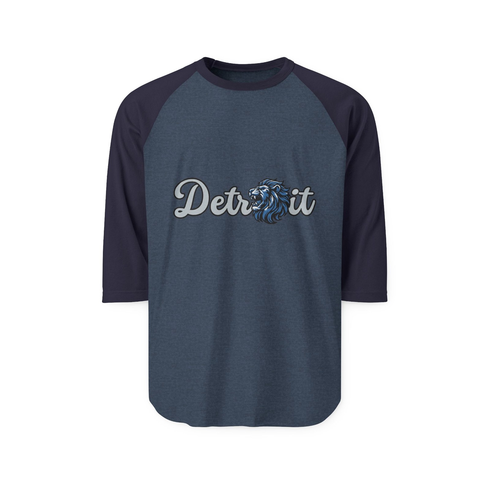 Detroit Lions Unisex Raglan Shirt Casual Football Tee Gift for Sports Fans