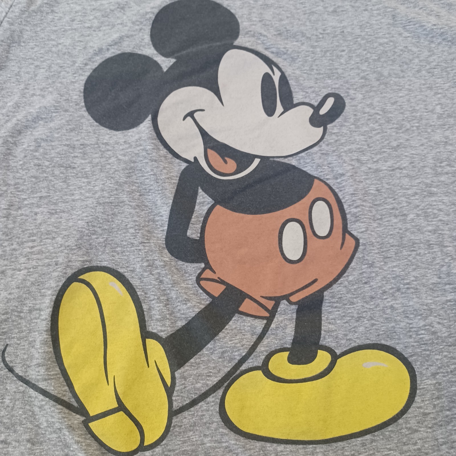 Disney Mickey Mouse Classic Graphic T-Shirt – Men&rsquo;s Size XL Heather Gray Super