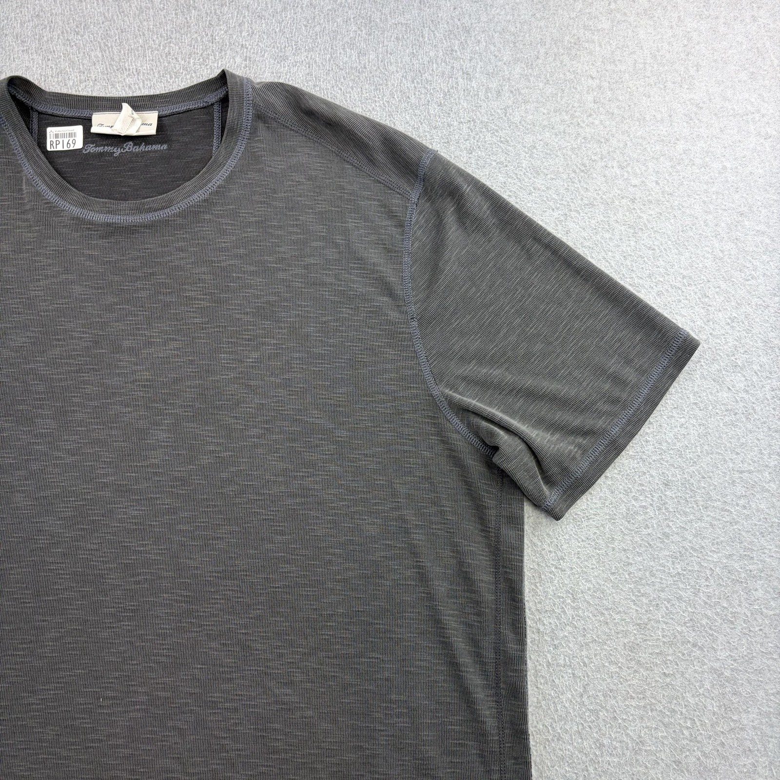 Tommy Bahama Shirt Mens 2XL Gray Reversible Short Sleeve Crewneck Casual Adult
