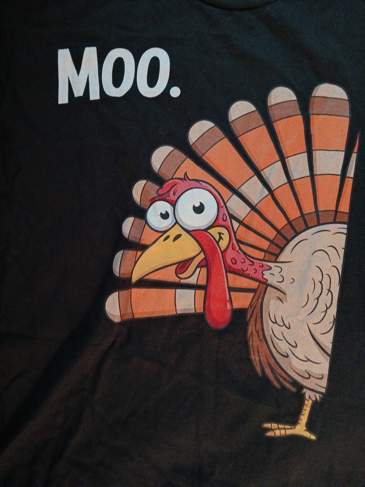 Turkey Moo Funny Thanksgiving Funny Design Unisex T-Shirt