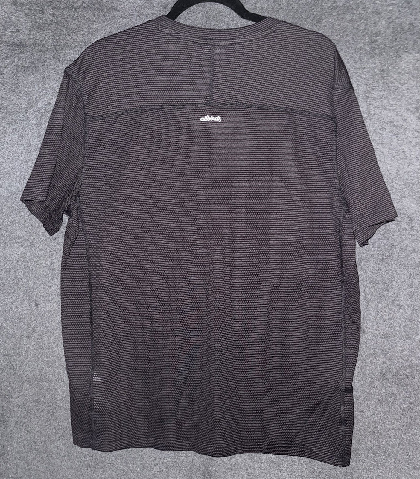 Allbirds Mens Natural Run Tee Black Size XL