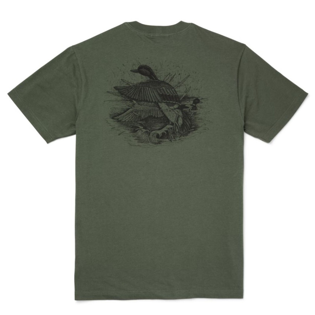Filson x Ducks Unlimited Ranger T-Shirt Service Green Olive Mens L NWT