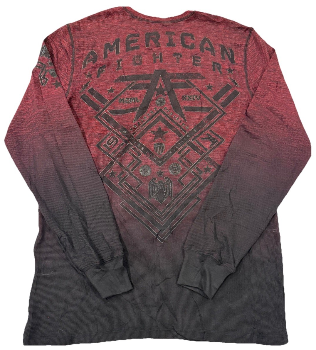 AMERICAN FIGHTER Men&rsquo;s L/S T-Shirt Men’s XL Designed for Buckle Athletic Biker
