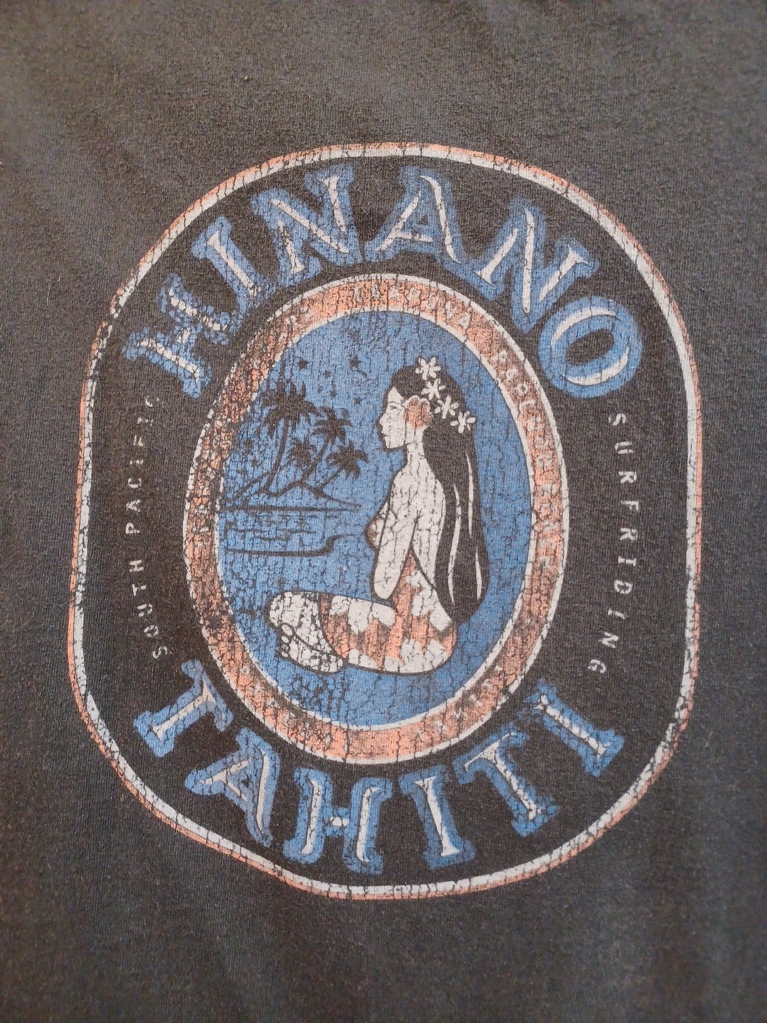 Hinano Tahiti Surfriding Black XL Tshirt