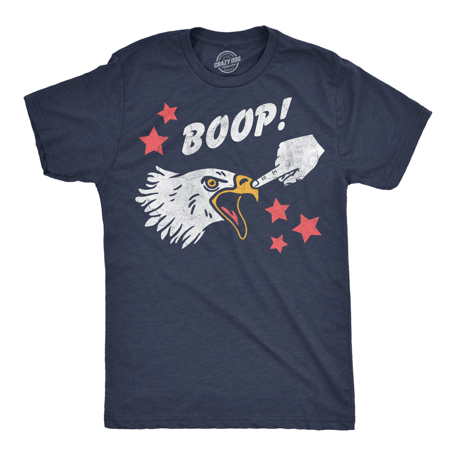 Mens Funny T Shirts Boop Bald Eagle Sarcastic Fourth Of July Tee For Men