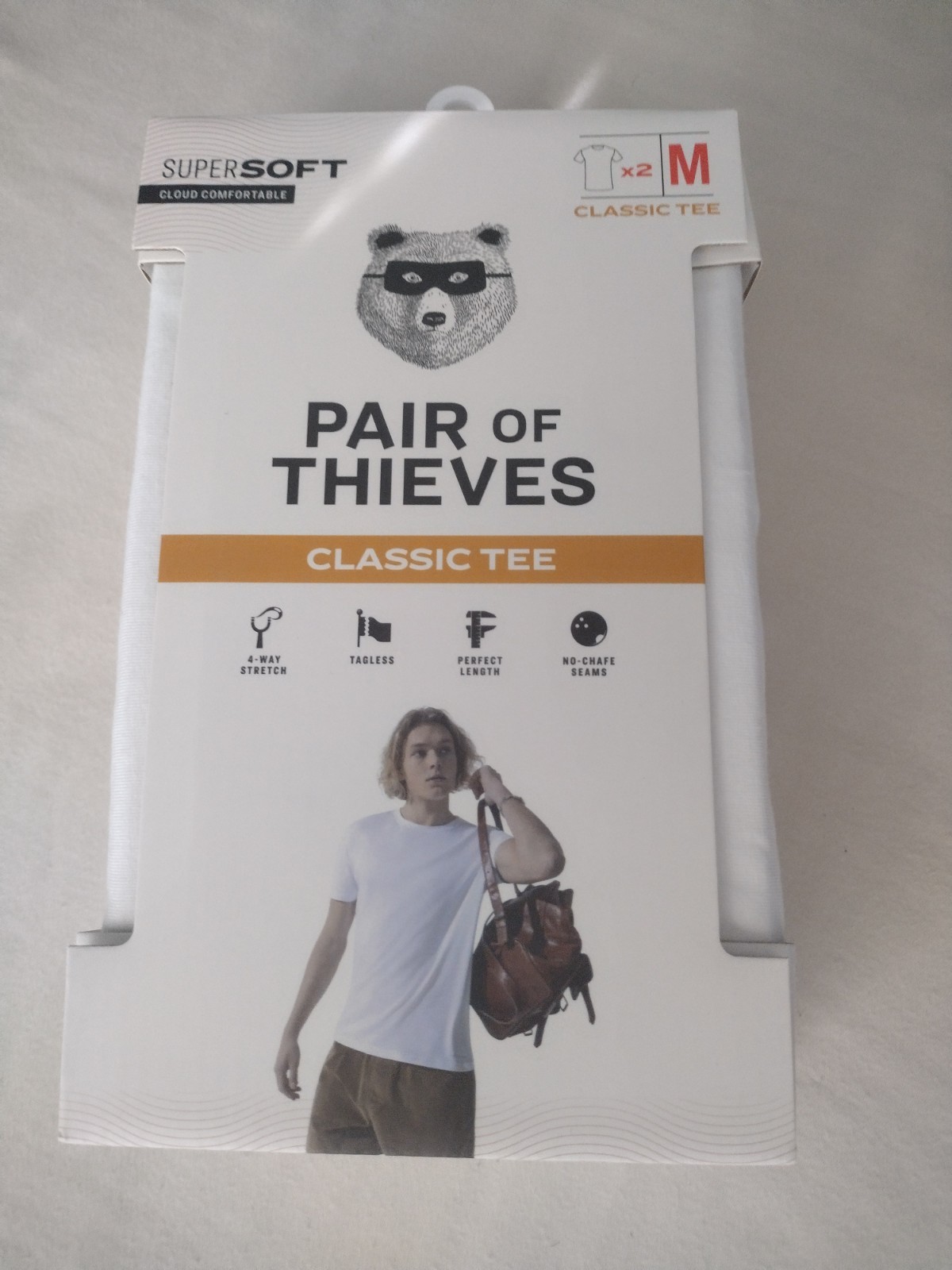 New! Pair Of Thieves Classic Fit Tee 2 Pack White medium New Bundle Of 2