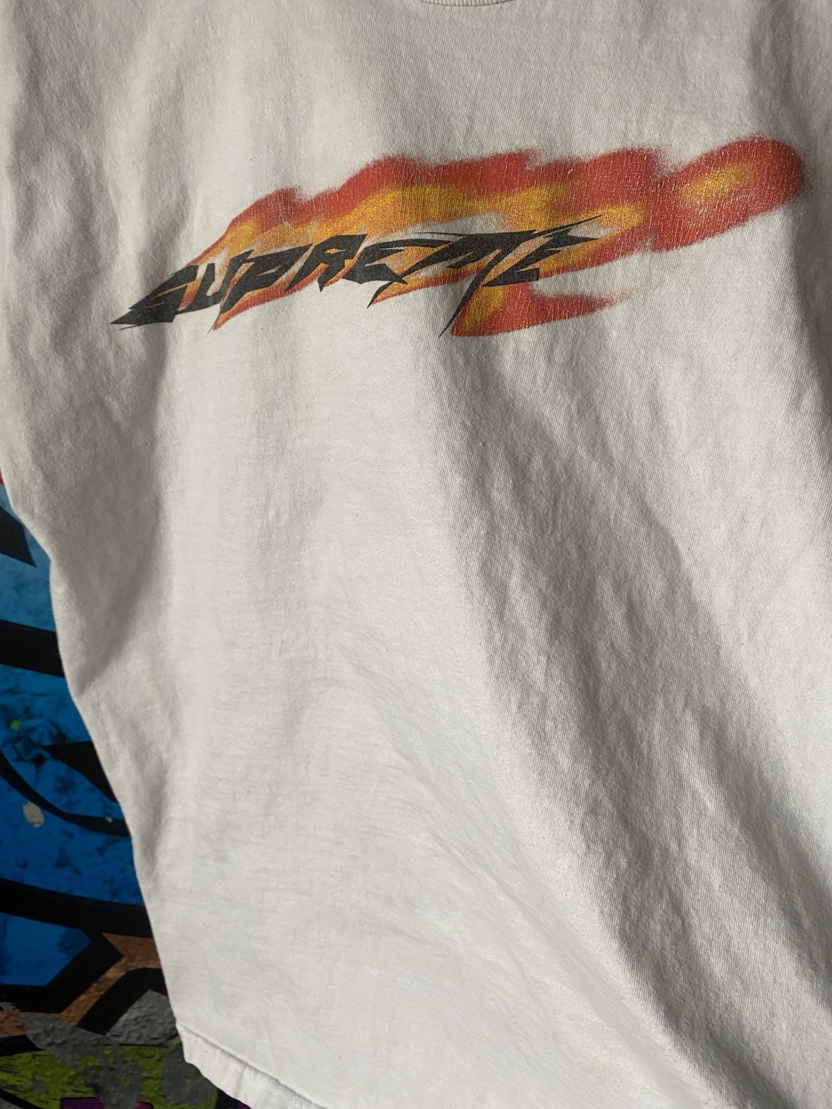 Supreme Wind Tee White Size M SS21