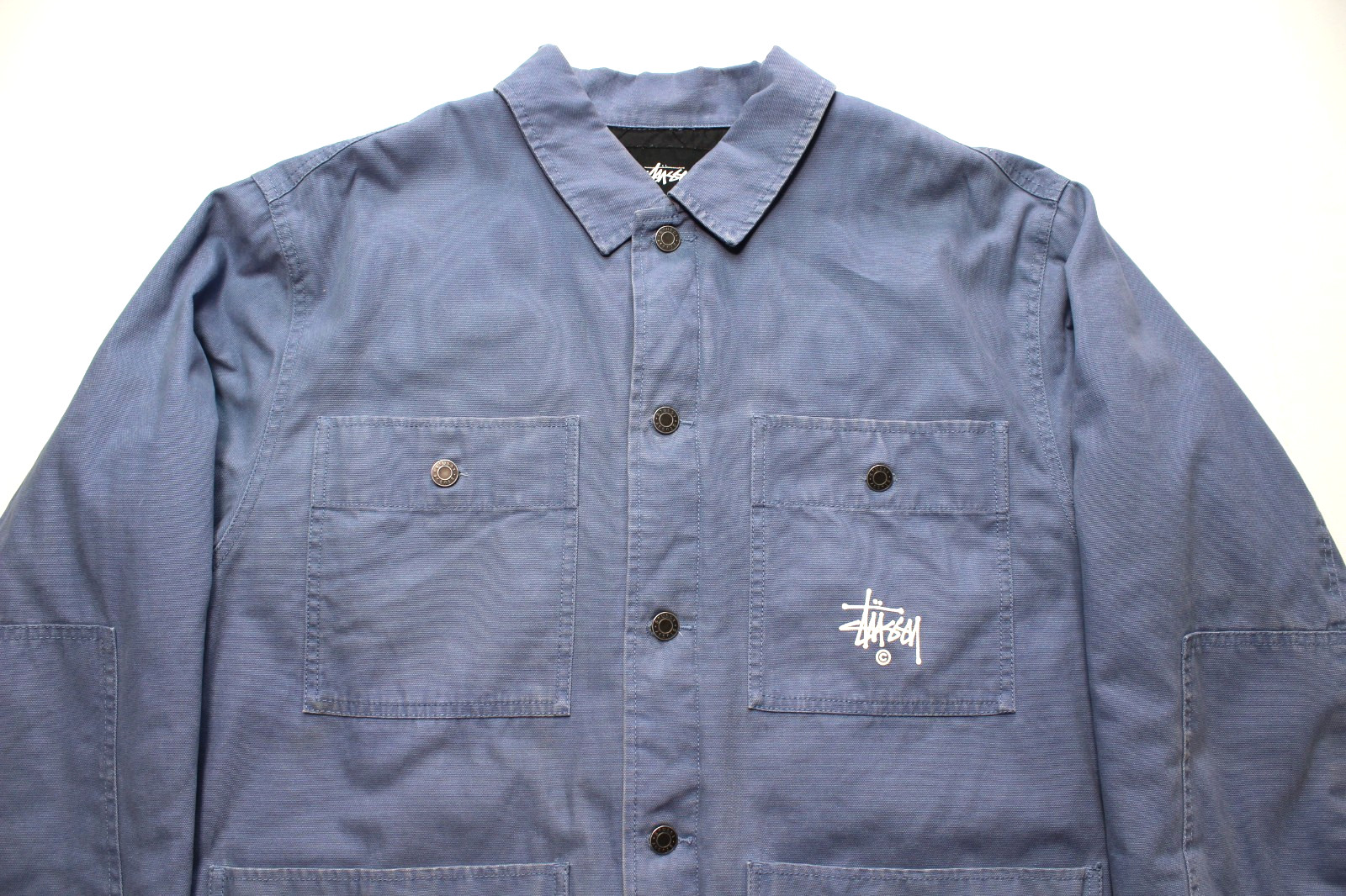 STUSSY JAPAN ~QUILTED CHORE JKT~ OVERSIZED COAT L intl/tour/wip/field/barn/work