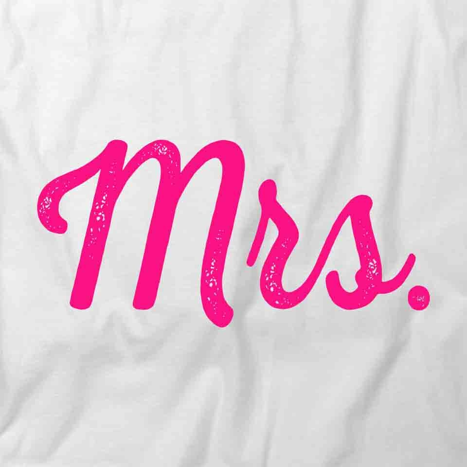 MRS. Tee Short-Sleeved Cotton COUPLES VALENTINE CLOTHING S1WS477
