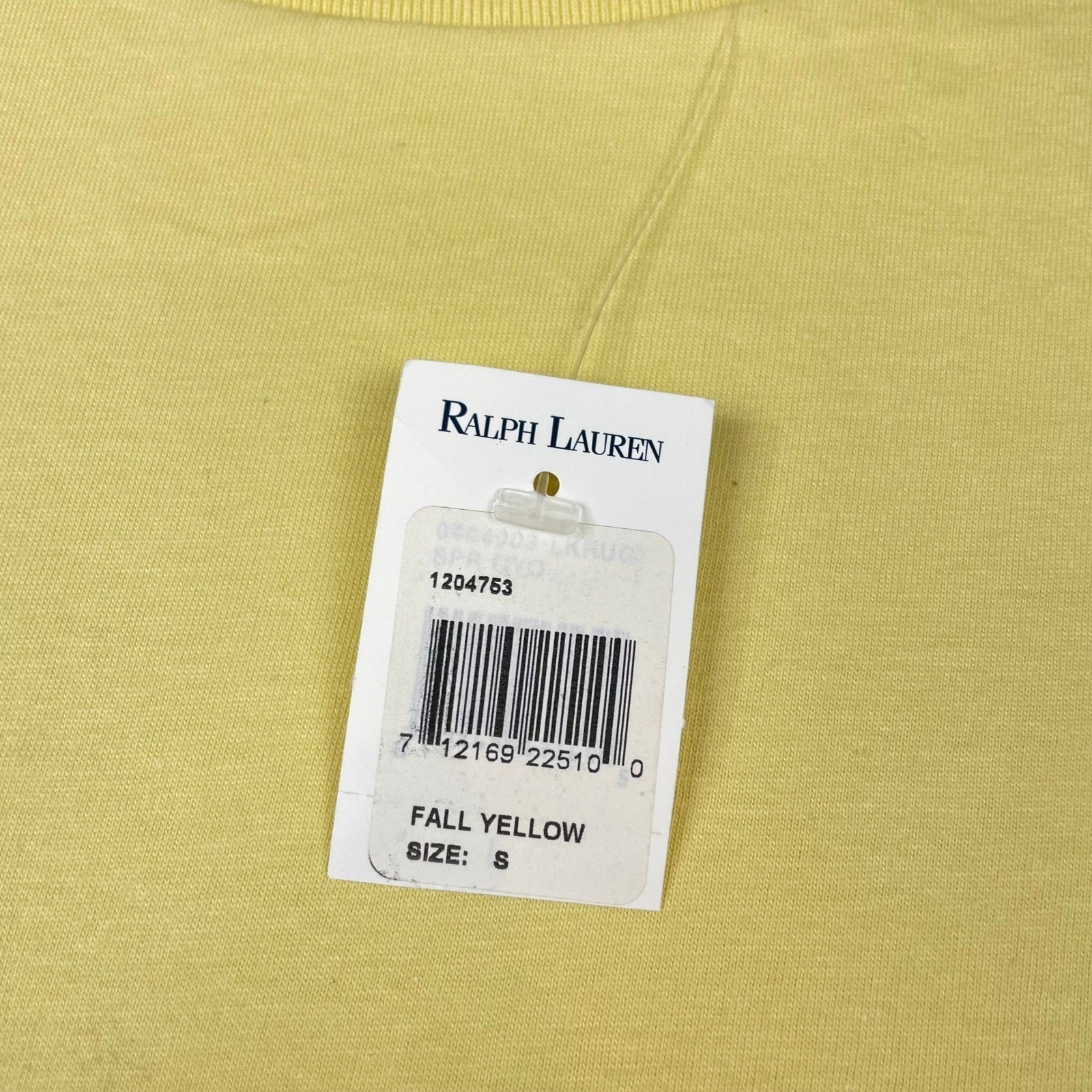 Polo Ralph Lauren Mens T-Shirt Fall Yellow Blue Pony Logo Cotton Tee Small NWT