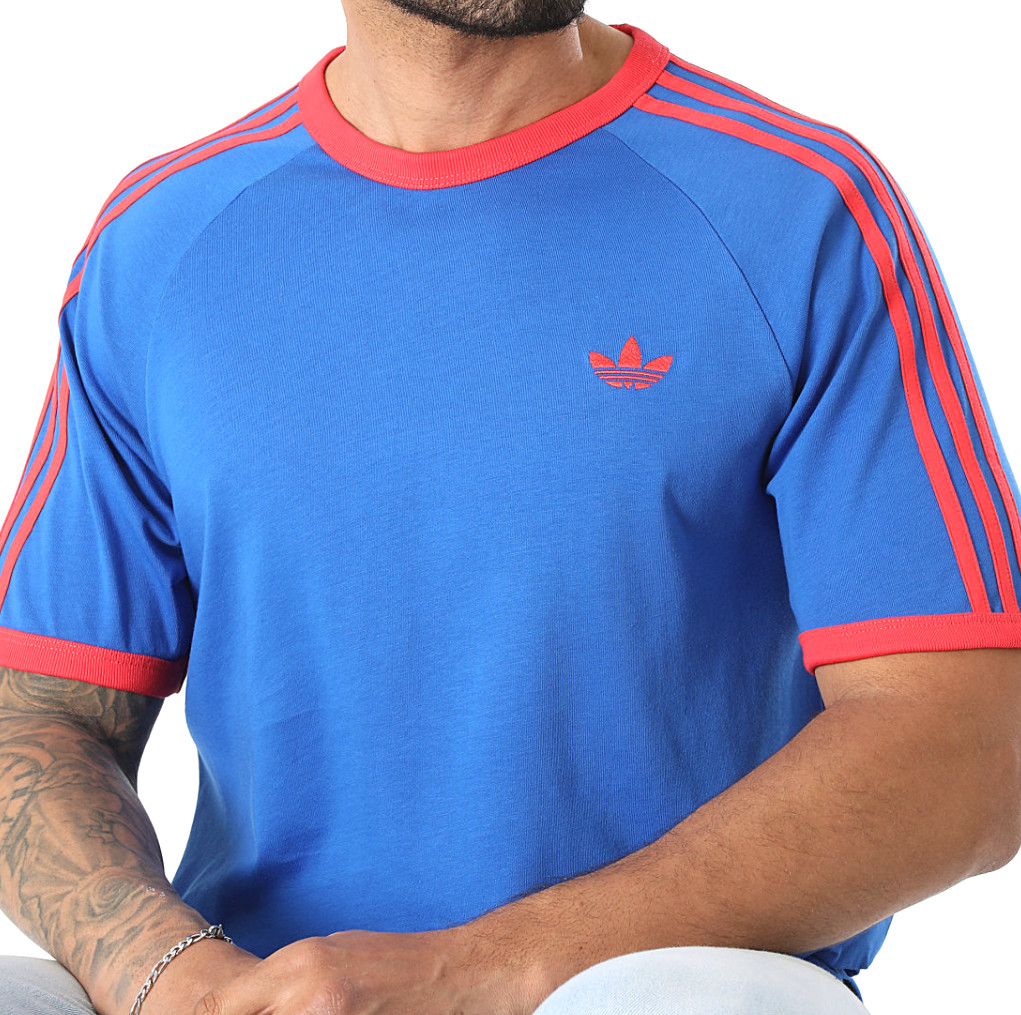 NEW MENS ADIDAS ORIGINALS CALIFORNIA 3 STRIPES TREFOIL SHIRT ~SIZE MEDIUM #KF353